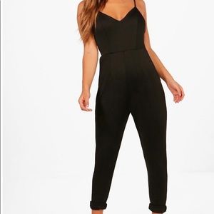 Boohoo Black Petite Jumpsuit